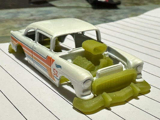 '55 Gasser Slammed Base w/ Engine & Interior