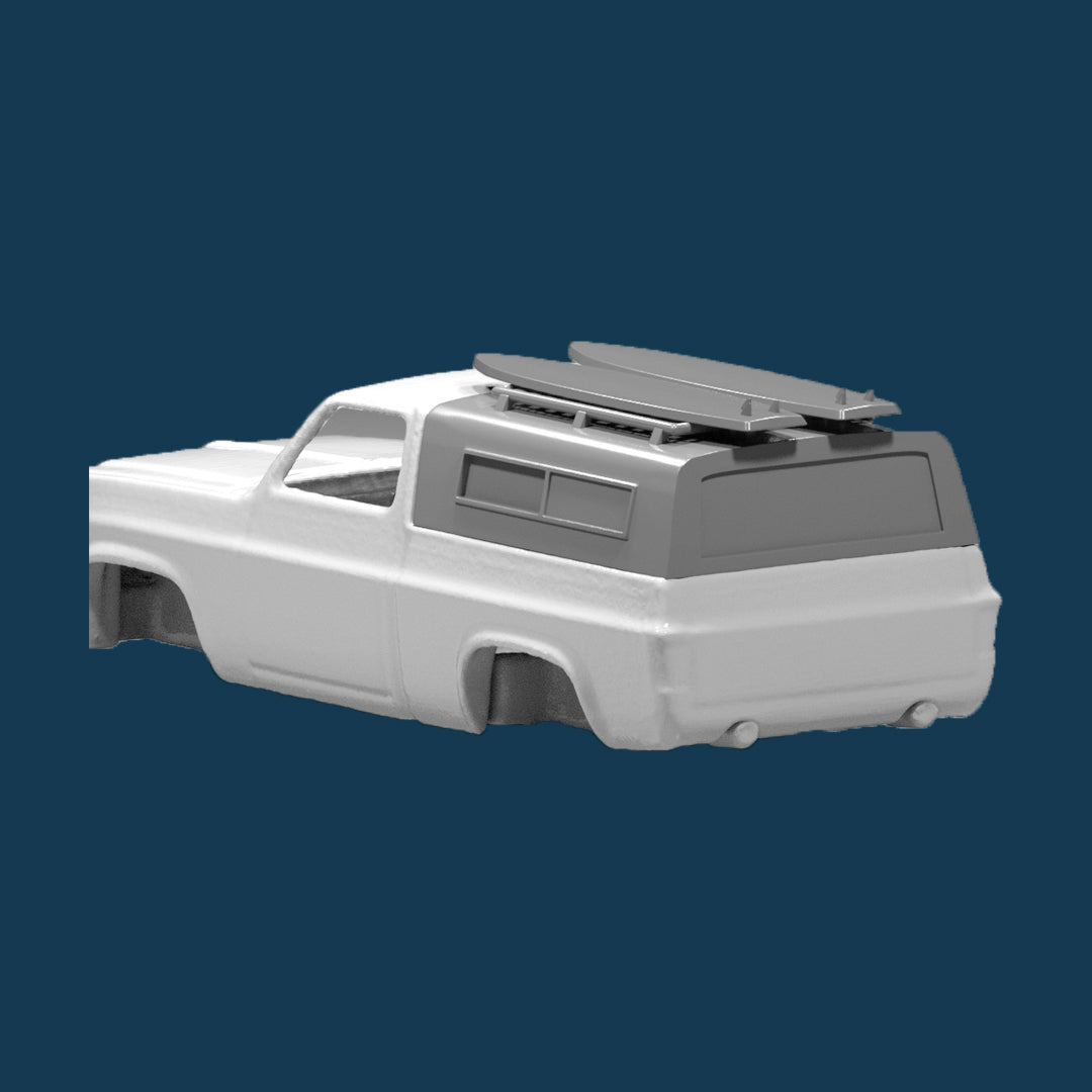 83 Silverado Bed Cap w/ Surfboard